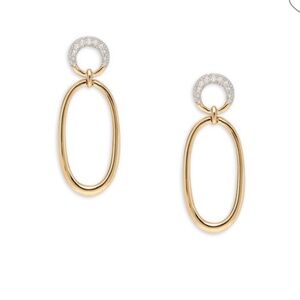 ISO 14K Yellow Gold & 0.19 TCW Diamond Dangle Earrings (do not buy)
